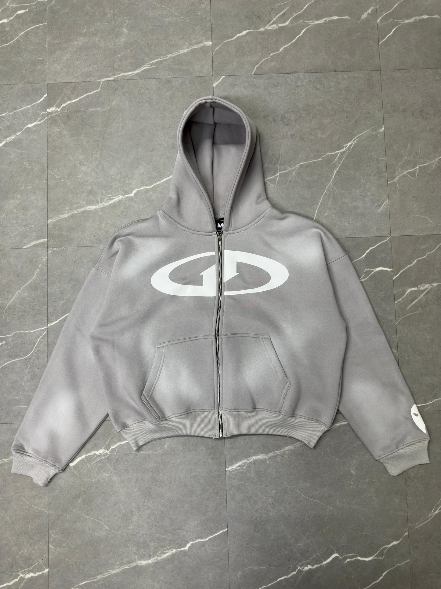 GETBACK ZIP HOODIE GRAY